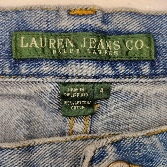 Lauren Jeans Co./Ralph Lauren Straight Leg Denim Jeans - Picture 3 of 3